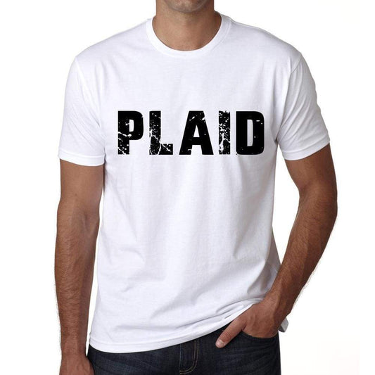 Mens Tee Shirt Vintage T Shirt Plaid X-Small White - White / Xs - Casual