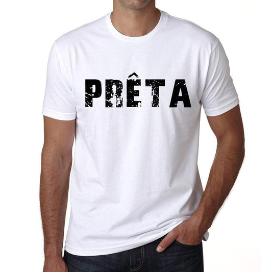 Mens Tee Shirt Vintage T Shirt Prêta X-Small White - White / Xs - Casual