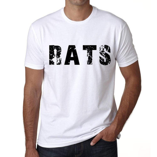 Mens Tee Shirt Vintage T Shirt Rats X-Small White 00560 - White / Xs - Casual
