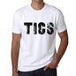 Mens Tee Shirt Vintage T Shirt Tics X-Small White 00560 - White / Xs - Casual