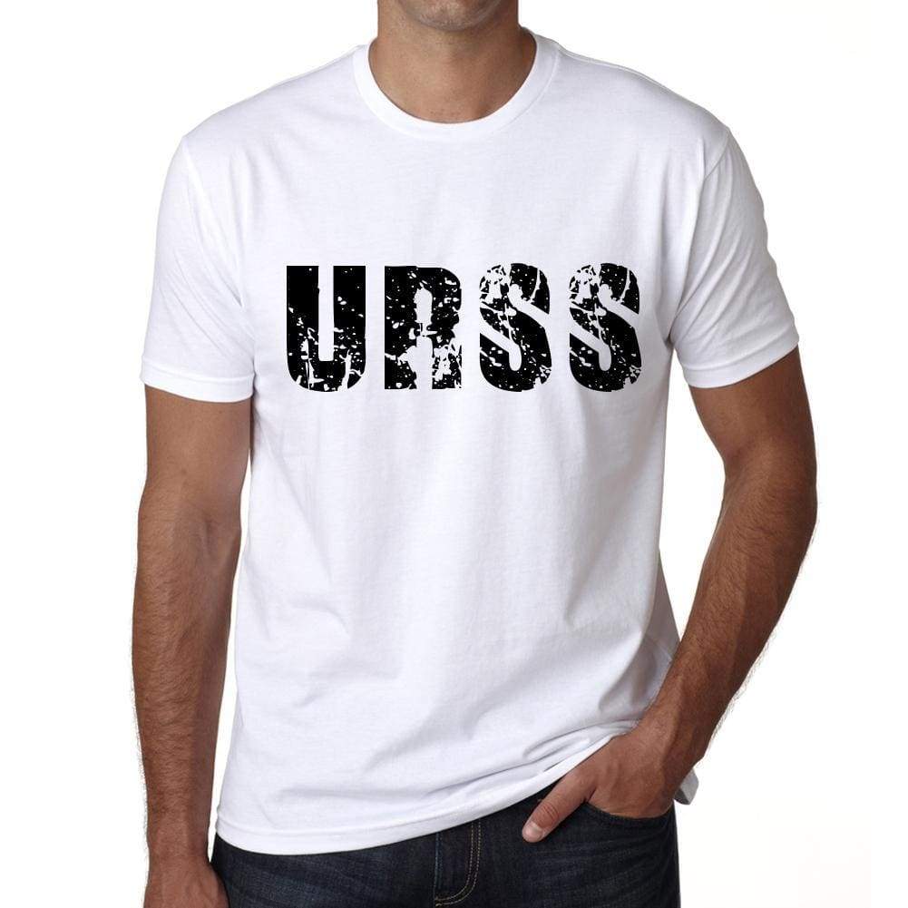 Mens Tee Shirt Vintage T Shirt Urss X-Small White 00560 - White / Xs - Casual
