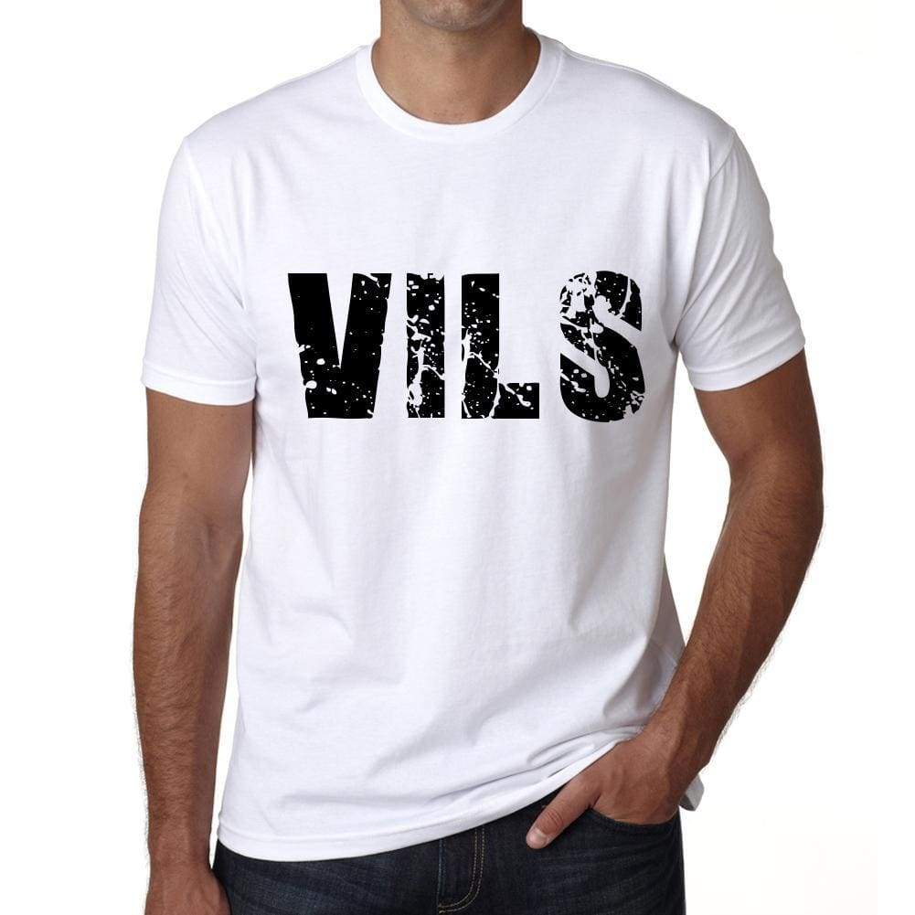 Mens Tee Shirt Vintage T Shirt Vils X-Small White 00560 - White / Xs - Casual