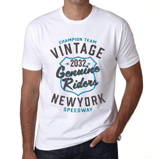 Mens Vintage Tee Shirt Graphic T Shirt Genuine Riders 2032 White - White / Xs / Cotton - T-Shirt