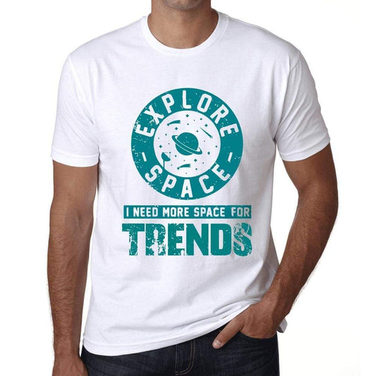 Mens Vintage Tee Shirt Graphic T Shirt I Need More Space For Trends White - White / Xs / Cotton - T-Shirt