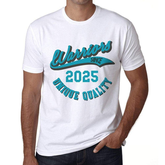 Mens Vintage Tee Shirt Graphic T Shirt Warriors Since 2025 White - White / Xs / Cotton - T-Shirt