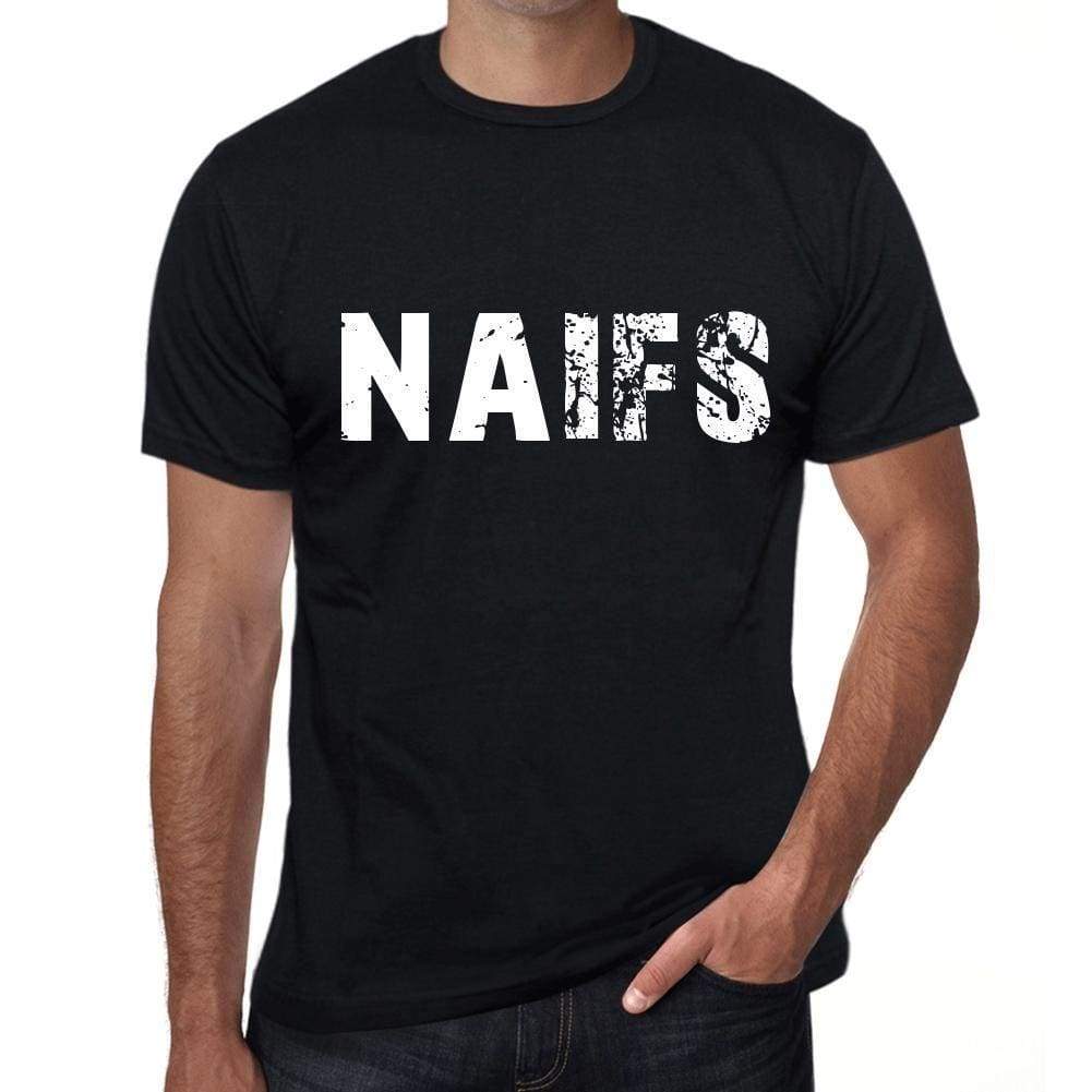 Naifs Mens Retro T Shirt Black Birthday Gift 00553 - Black / Xs - Casual