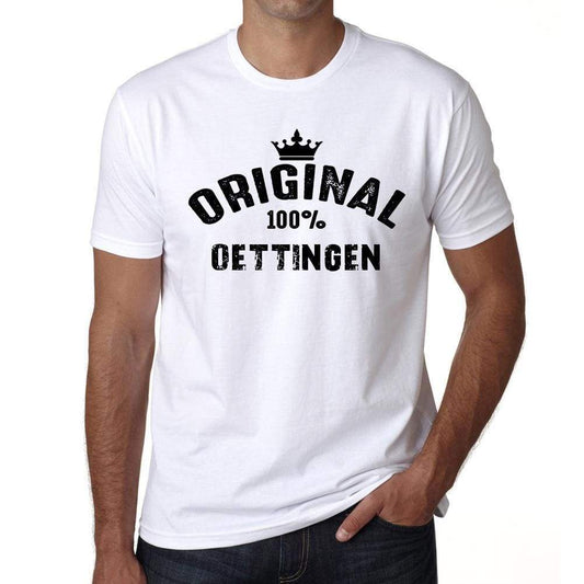 Oettingen 100% German City White Mens Short Sleeve Round Neck T-Shirt 00001 - Casual