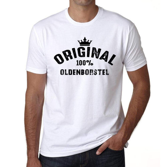 Oldenborstel 100% German City White Mens Short Sleeve Round Neck T-Shirt 00001 - Casual