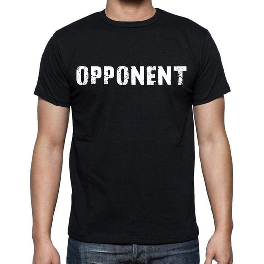 Opponent Mens Short Sleeve Round Neck T-Shirt Black T-Shirt En
