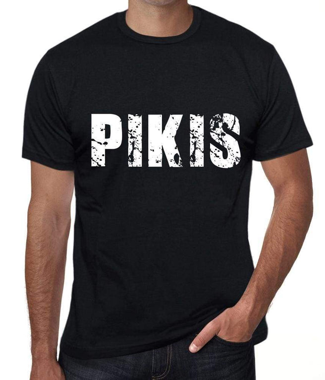 pikis Men s Retro T shirt Black Birthday Gift 00553 Deep Black