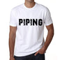 Piping Mens T Shirt White Birthday Gift 00552 - White / Xs - Casual