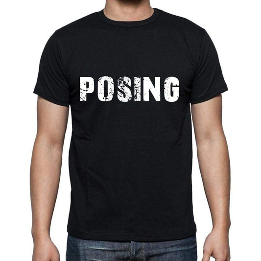 posing ,Men's Short Sleeve Round Neck T-shirt 00004 - Ultrabasic
