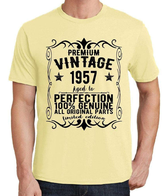 Vintage Men's T-Shirt - Yellow - L