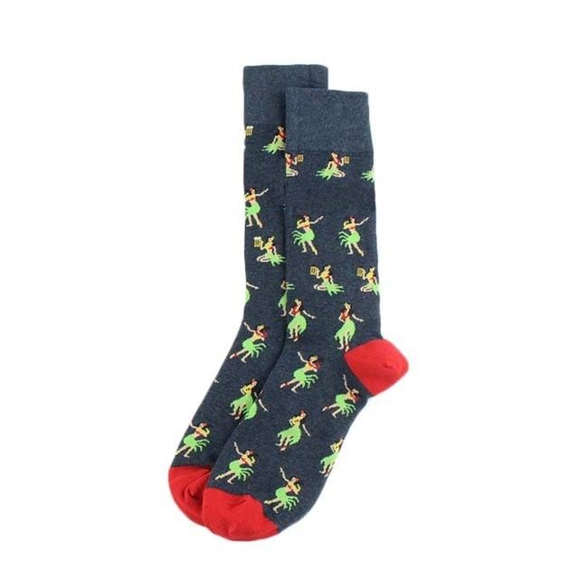 Creative Food Animal Socks Combed Cotton Funny Socks Men Novelty Design Plane Dinosaur Crew Skateboard Socks Calcetines Hombre