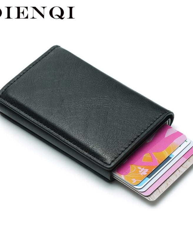 Men Leather Wallet Short Vintage Male Purses Money Credit Holders