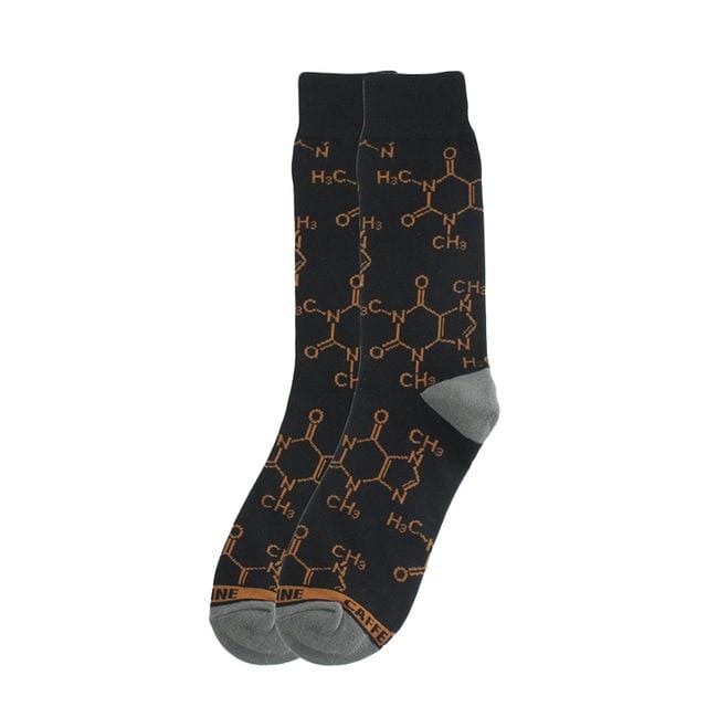Socksmith Men's Caffeine Molecule Crew Socks