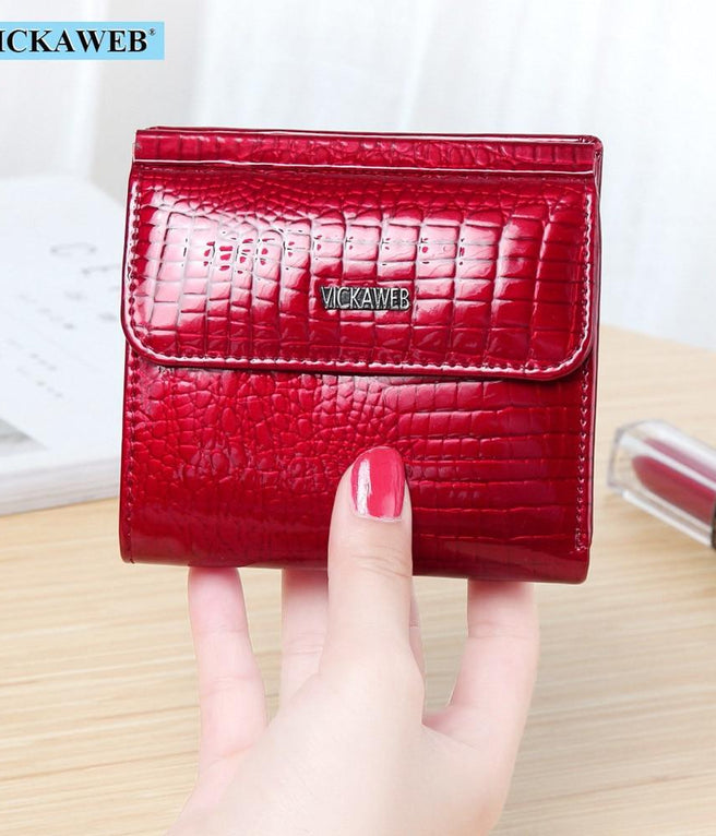 Short Women Leather Wallet Small Women Purse Designer Ladies Wallet Genuine  Leather Female Coin Purse Mini Girl Wallet
