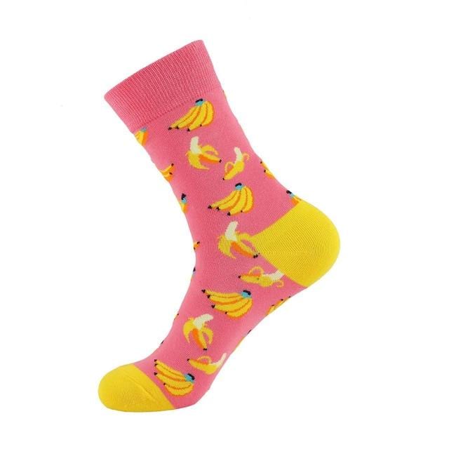 Cotton funny Socks Women &Men New 2019 cute Autumn Winter New Year Santa Claus Christmas Fruit Animal Fish Happy Socks PEONFLY