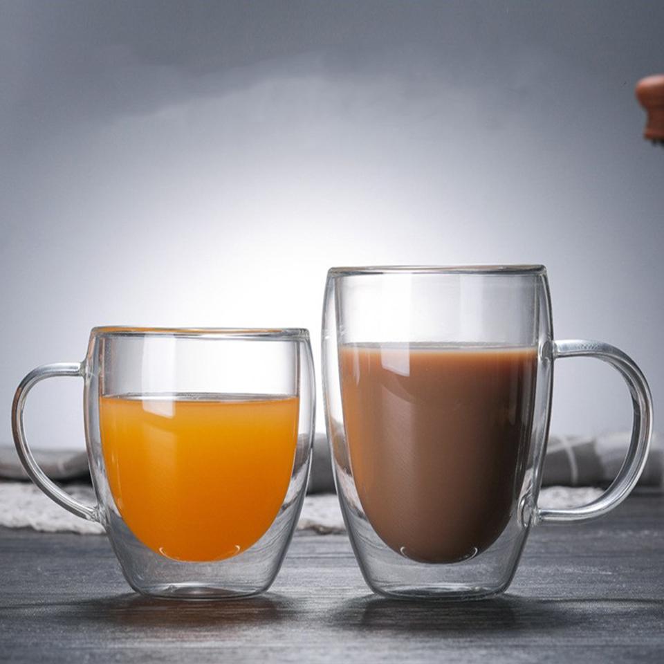 250 ml Funny Coffee Cups Double-Walled Creative Milk Cup, Cute