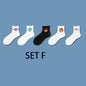 Ins Stil Lustige Tier Gemusterte Frauen Kurze Set Socken 5 Pairs Cartoon Ulzzang Baumwolle Ankle Atmungs Weibliche Harajuku Coole Sox