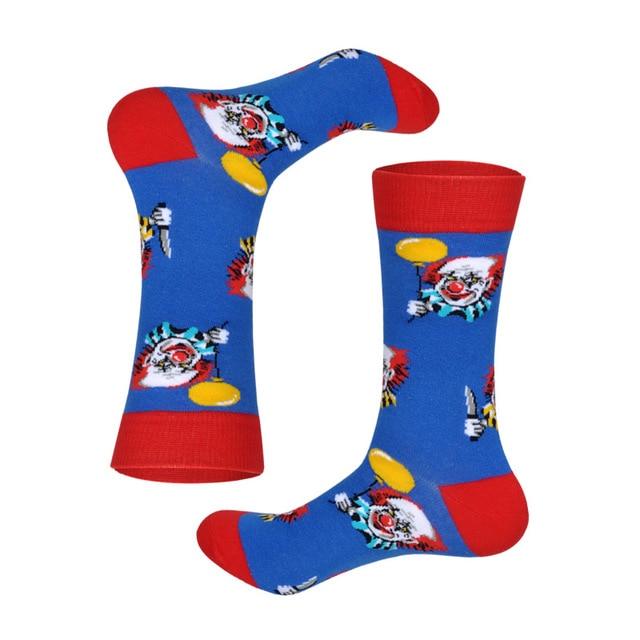 Lionzone 2019 nouvellement hommes chaussettes coton décontracté personnalité Design Hip Hop Streetwear heureux chaussettes cadeaux pour hommes marque qualité