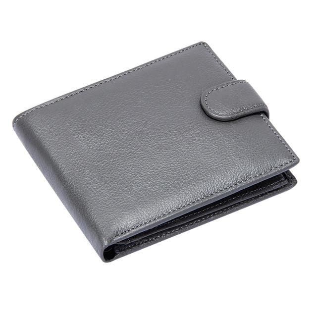 Mens Wallet Genuine Leather Wallets Men Brief Design Business Slim Credit Card Holders Hasp Clutch Purse with Coin Pocket Male