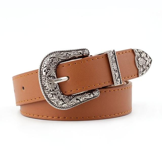 Hup femmes en cuir noir Western Cowgirl taille ceinture boucle en métal ceinture nouvelles ceintures chaudes pour les femmes de luxe marque de créateur