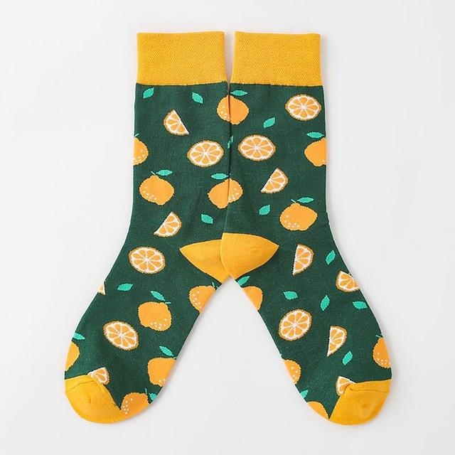 Harajuku Happy Socken Herren lustige gekämmte Baumwolle Kleid lässig Hochzeitssocken bunte Neuheit Skateboard Socken Männer Snack Muster