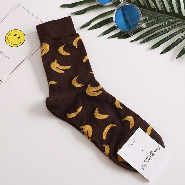 Harajuku Happy Socken Herren lustige gekämmte Baumwolle Kleid lässig Hochzeitssocken bunte Neuheit Skateboard Socken Männer Snack Muster