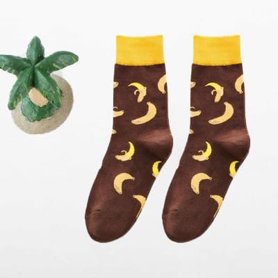 Women Happy Funny Socks With Print Art Cute Warm Winter Socks With Avocado Sushi Food Cotton Fashion Harajuku Unisex Sock 1 Pair