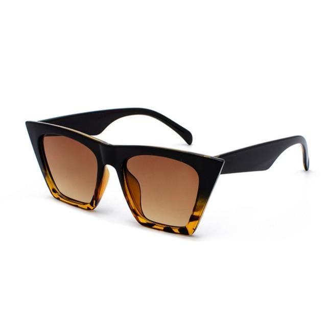 2019 nouvelle marque lunettes de soleil lunettes carrées yeux de chat personnalisés lunettes de soleil colorées tendance lunettes de soleil polyvalentes uv400 rideau