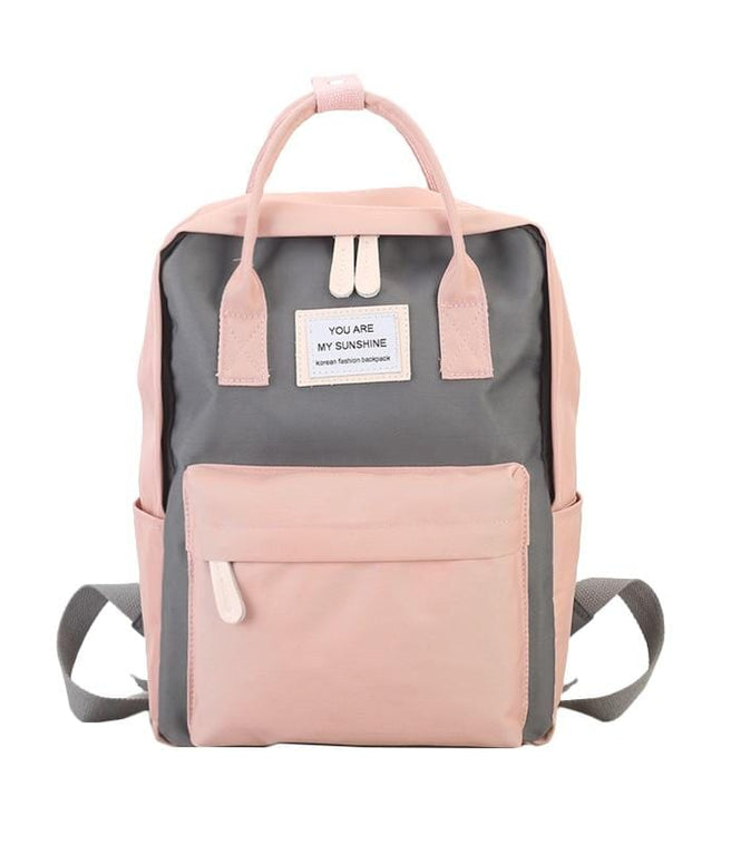 Veryke Canvas Backpack for Girls, Black School Backpack for Teens