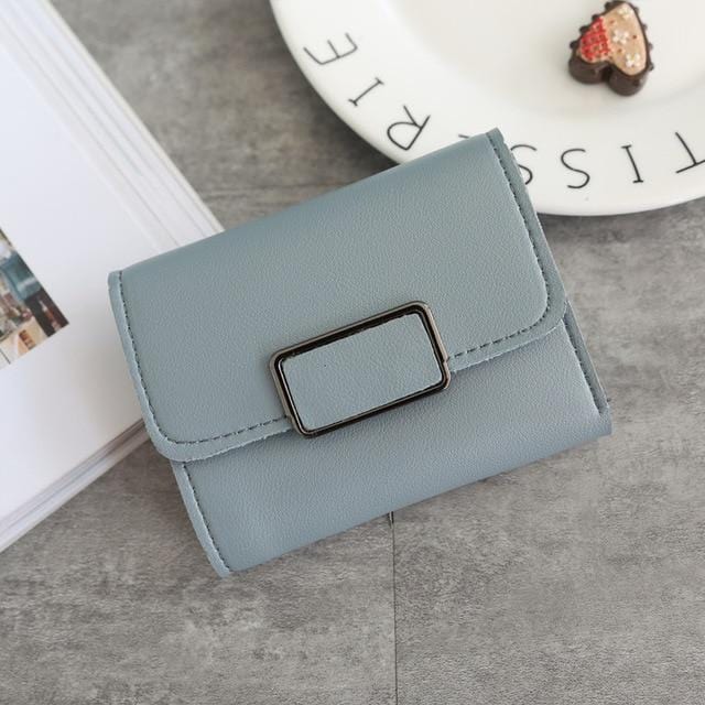 Fashion Small Women's Leather Wallet Short Female Purse With Coin Pocket  Zipper Clutch Money Bag Credit Card Holder