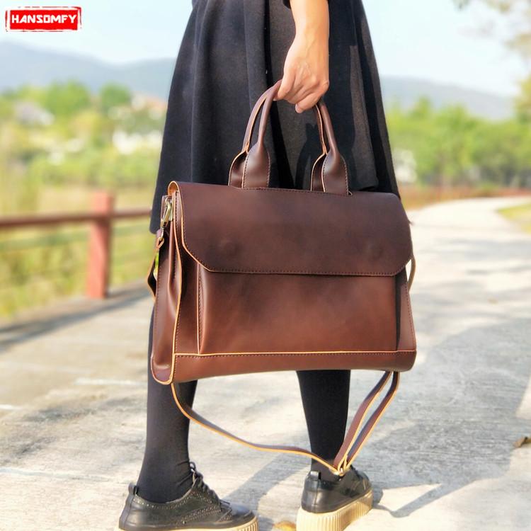 Leather Messenger Bag for Men & Women - Laptop Sized - Moonster Quality