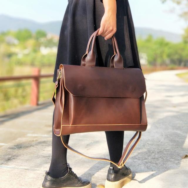 Leather Messenger Bag Women, Convertible Backpack, Leather Laptop Messenger  Bag, Womens Leather Satchel - Etsy