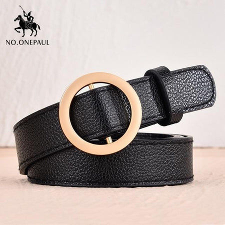 NO.ONEPAUL New fashion designer design ladies luxury brand belt authentic  leather ladies trend retro punk student youth belts