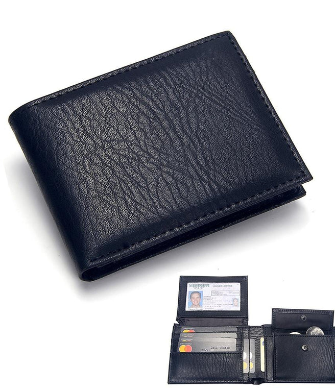 High Quality Men's PU Leather Wallet Men Purse Card Holder Men Short Wallets  Money Purse Designer