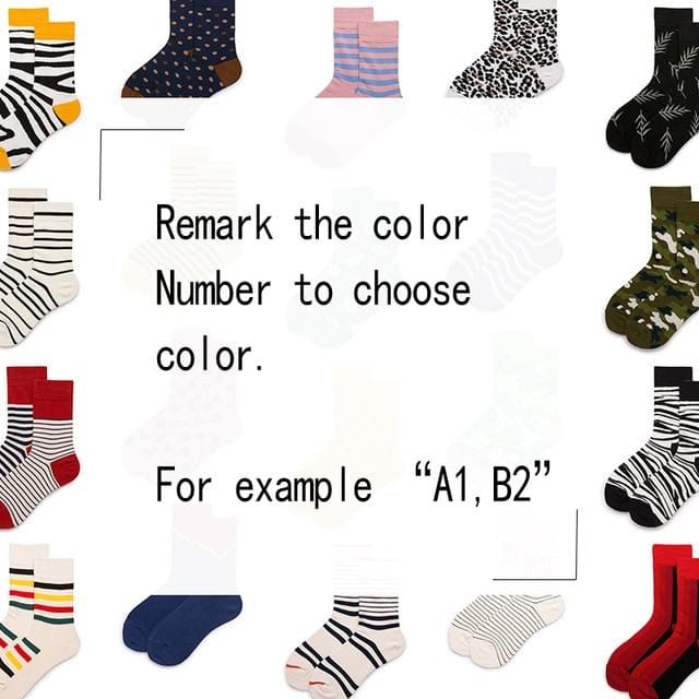 Hot Colorful happy Funny Men Women Socks Cotton Crew Lovers Socks Cartoon Casual Colorful Dots in tube Sock