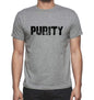 Purity Grey Mens Short Sleeve Round Neck T-Shirt 00018 - Grey / S - Casual