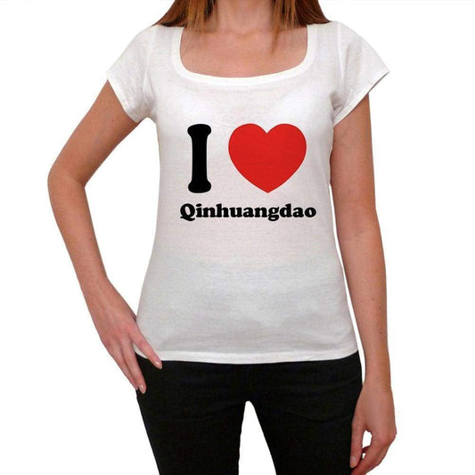 Qinhuangdao T Shirt Woman Traveling In Visit Qinhuangdao Womens Short Sleeve Round Neck T-Shirt 00031 - T-Shirt