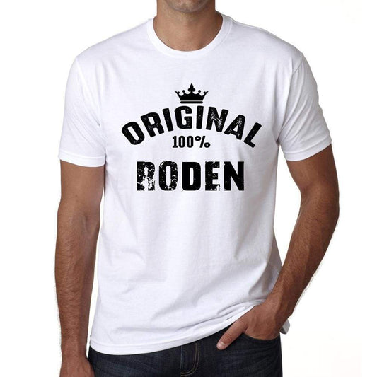 Roden 100% German City White Mens Short Sleeve Round Neck T-Shirt 00001 - Casual