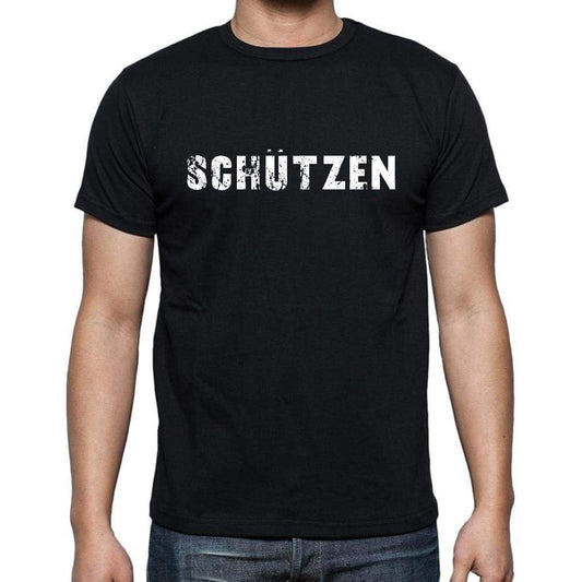 Schtzen Mens Short Sleeve Round Neck T-Shirt - Casual