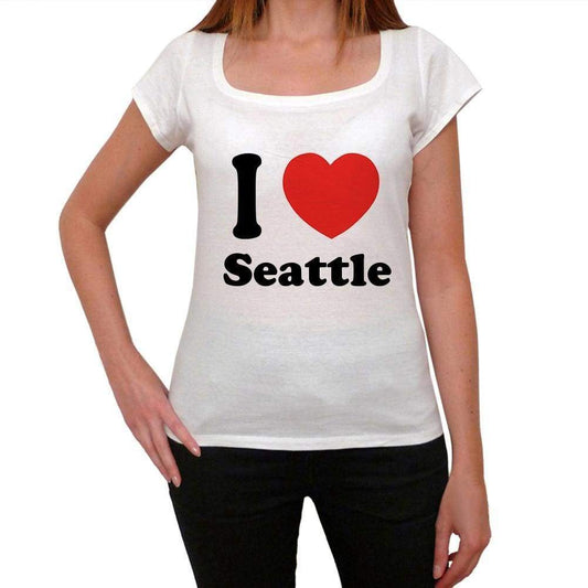 Seattle T Shirt Woman Traveling In Visit Seattle Womens Short Sleeve Round Neck T-Shirt 00031 - T-Shirt