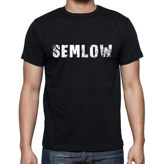 Semlow Mens Short Sleeve Round Neck T-Shirt 00003 - Casual