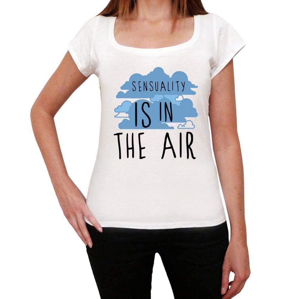 Sensuality In The Air White Womens Short Sleeve Round Neck T-Shirt Gift T-Shirt 00302 - White / Xs - Casual