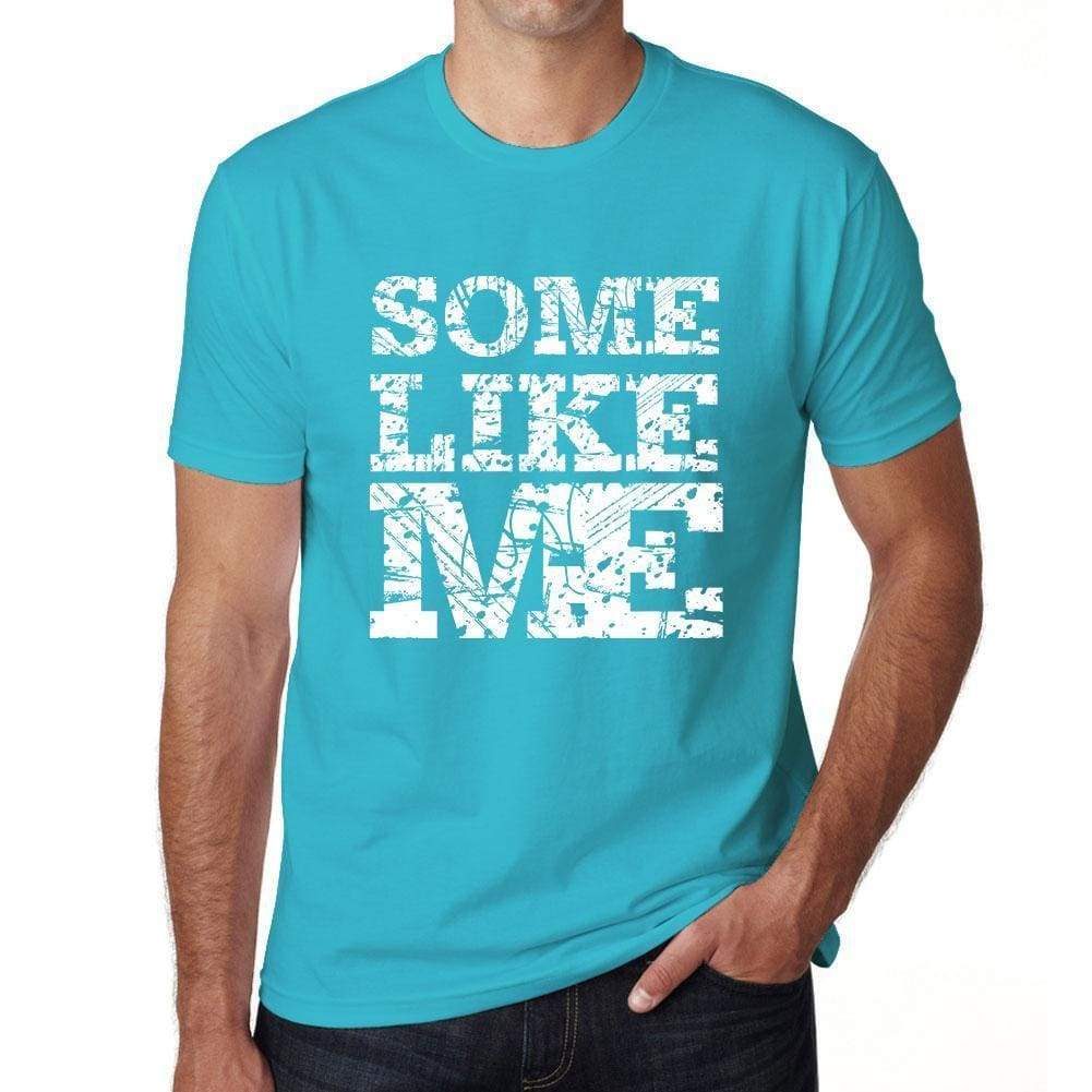 Some Like Me Blue Mens Short Sleeve Round Neck T-Shirt - Blue / S - Casual