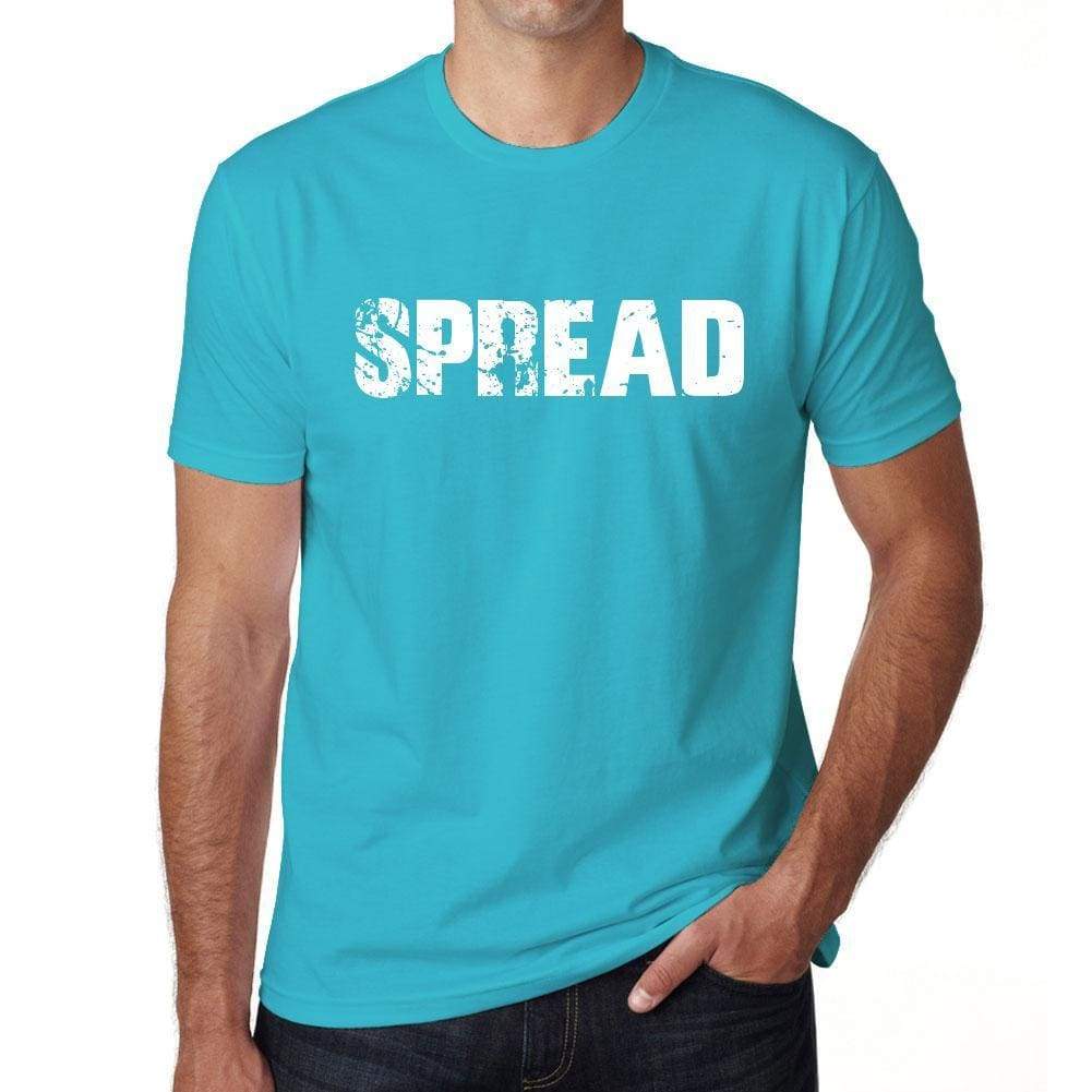 Spread Mens Short Sleeve Round Neck T-Shirt - Blue / S - Casual