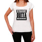 Straight Outta Bucaramanga Womens Short Sleeve Round Neck T-Shirt 00026 - White / Xs - Casual