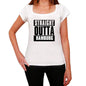 Straight Outta Hamburg Womens Short Sleeve Round Neck T-Shirt 00026 - White / Xs - Casual