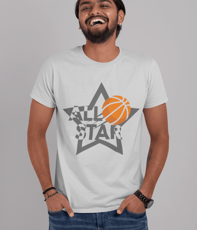 All Star Basketball Tshirt Design